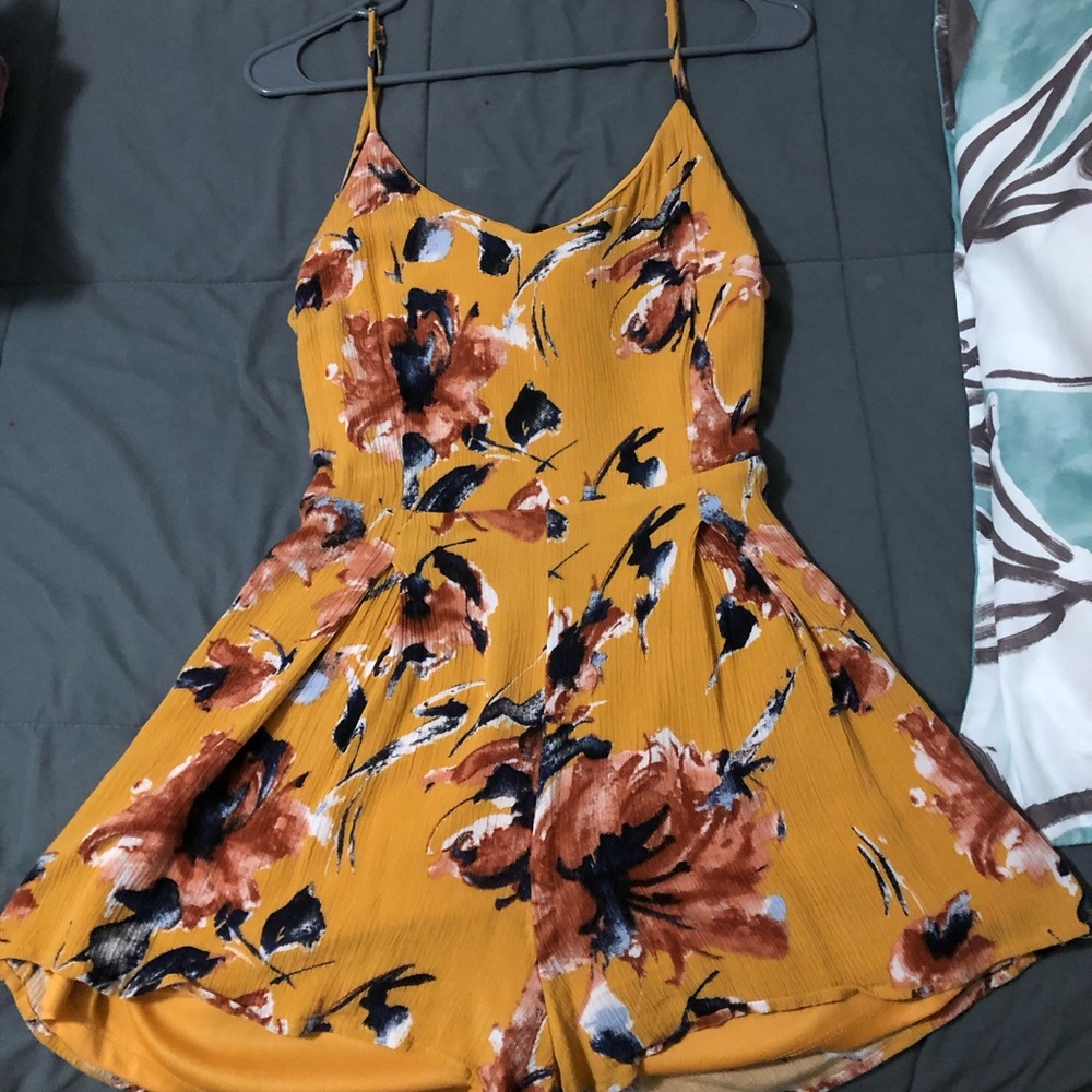 Open tie-back romper
